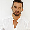image of a male model with shirt unbuttoned